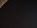 5:24　客室を出て回廊から空を見上げたら北斗七星がはっきり見えました！