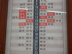 11:30過ぎに　河津駅に到着します
帰りの時間を　確認しておきます