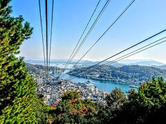 ロープウェイが、上がっていくと、尾道水道の様子がよく見えてくる