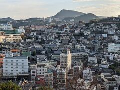 大浦展望公園からの眺め。
洋風住宅群など長崎の街並みが一望。