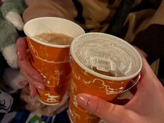 アップルホット？
温かいお飲み物で乾杯
あと１時間で始まるビリーヴ 
