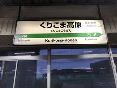 ここからは新幹線編です。一ノ関駅から新幹線に乗り、くりこま高原駅で降りました、