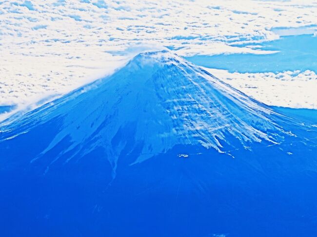 冠雪の富士山と快晴の空のイメージ、富士山曼荼羅の中の一点。 - 美術品