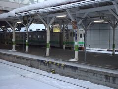 16:02、北見駅に停車、沿線中では一番大きな町のようですね