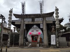 櫛田神社は、節分の装い