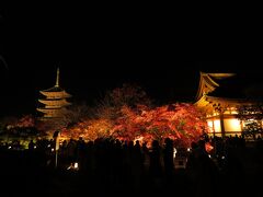 続いてこちらもライトアップ公開されている東寺へ。