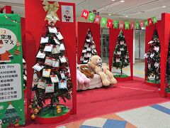 Day1
出発は長崎空港。
長崎空港のクリスマスツリーは地元の子どもたちのメッセージ付です。