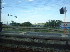 須波駅。海の見える駅です。