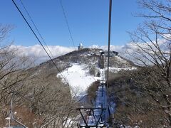 ロープウェイ駅へ戻ります。こういう所を尾根って言うんですか(登山超初心者)？でも、山上広場って括りになってるような