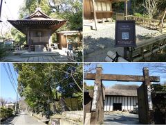 多聞そばから深大寺参道（左下）を通って山門に向かいます。
途中「不動堂」があり、水音はすれど姿は見えずの「不動の滝」、深大寺の「東門」を過ぎて、