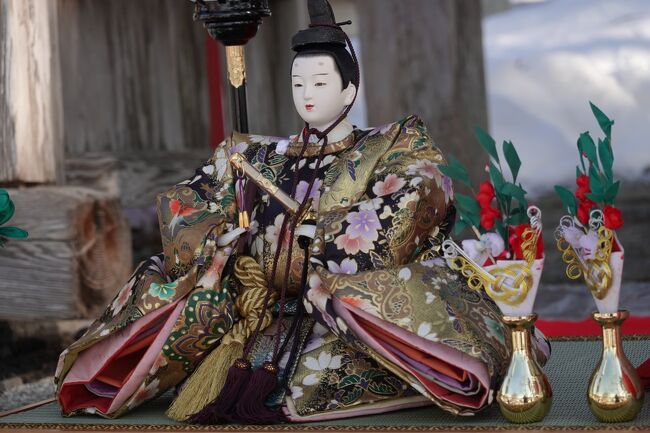 ☆雪映えの三十三段雛☆ 2023年2月 せんまやのおひなさま（岩手県