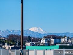 10:06　富士山　世田谷通りで多摩川に架かる多摩水道橋から富士山が見晴らせました。

多摩水道橋　 神奈川県川崎市多摩区登戸