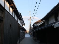 明治初期の町並み。