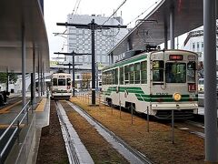 ＡＭ９時１３分。

目的のＡ系統「熊本駅前停留場」にて下車。