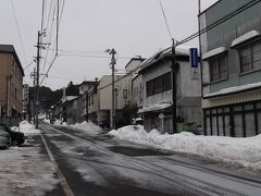 13日　中ノ沢温泉でスキー場の送迎バスを待ちます
私一人のために、ありがとうございます
