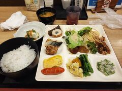 宿泊先は、出雲市駅前、アルファーワン出雲にて、朝食付きなので、朝ご飯を頂き、出発に備えます。