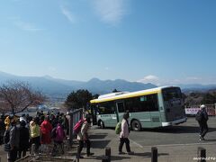松田山　西平畑公園　シャトルバス発着場　12:00頃

松田山への山道は渋滞していて少し時間が掛かりましたが、富士山は見えています。