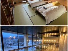 今宵の宿　｢onesen Hotel OMOTO｣です。
お風呂からの眺めもバッチリです。