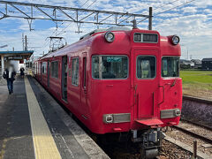 名鉄蒲郡線の始発駅吉良吉田駅に着きました。かつては蒲郡線と西尾線は直通運行されていましたが現在では分断され蒲郡線だけで運用されています。