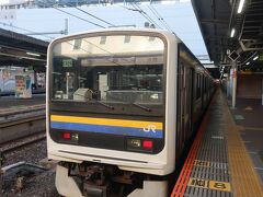 07:53発外房線上総一ノ宮行 
ホームに着いたらすぐに発車しました
好調な乗換です