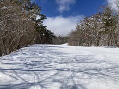 がらがらのスラロームコース