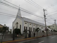 五島市の中心部にあるカトリック福江教会
