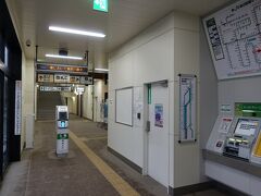 　野蒜駅で下車。快速も停車する、震災前からの主要駅です。しかし復旧後の2022年春には無人化。板で塞がれた窓口が寂しいです。
　復旧後の乗車人数は２００人程度で、震災前の半分ほど。街づくりの進展とともに徐々に復していた乗降客は、コロナが消し去ってしまいました。
