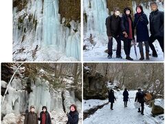 横谷峡の氷瀑です。
これは雪中行軍しても見る価値はあります。
この季節だけに見ることができる絶景スポットです。