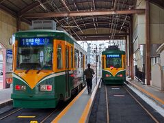 チェックアウトして鹿児島市電の乗りつぶしを実施します。朝日通りから谷山までやってきました。