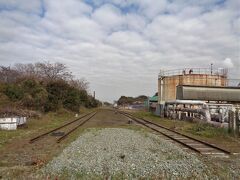 三池炭鉱専用鉄道旭町支線（後の三井化学専用鉄道支線）跡