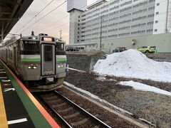 帰りもシャトルバスに乗って北広島駅に戻りました。札幌に戻ります