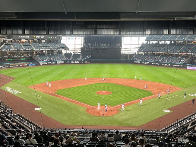 球場が見渡せる場所まで移動