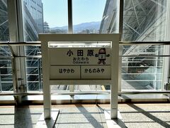 地元駅を10時前に出て、小田原駅にお昼少し前に到着。
駅構内からもお城が見えてワクワクします。
