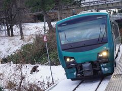 ●JR/ウェスパ椿山駅

どの車両が来るかな…？？？と思ってたのですが、行きと同じ「橅」でした。