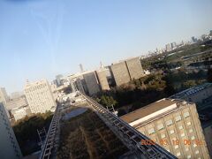 帝国ホテル東京本館屋上から皇居。