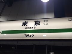 　東京駅には21時04分頃に到着しました。
