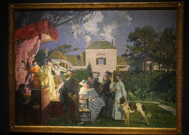 リュシアン・シモン「庭の集い」1919年