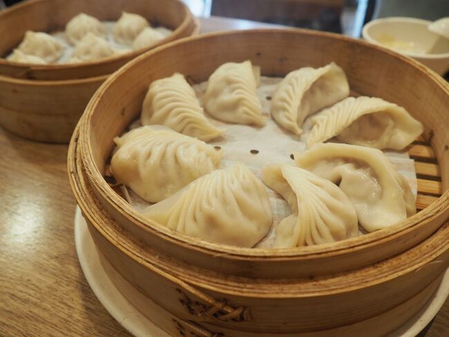 海老と豚肉入りの蒸し餃子。<br />これがめちゃめちゃ美味しかった！！海老がぷりぷりで最高～。<br />もっと食べたかった・・<br />