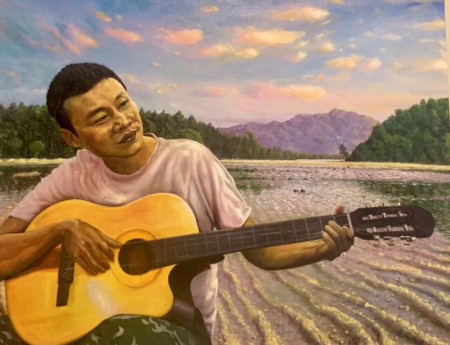 ホテルの廊下にところどころ掲げられた、こういった絵が優しい空気を作り出していました。