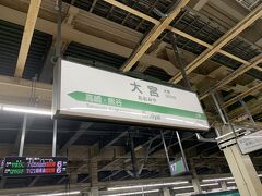 さて、「こまちのようななすの」でやって来たのは、埼玉県大宮駅。
ここでこまちを下車。