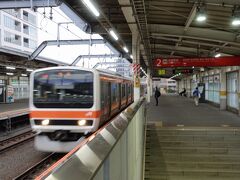 　東松戸から新浦安へは、武蔵野線に乗車。東京方面への電車は２０分毎で、タイミングよく捕まえることができました。
　今回、はじめてのJR利用です。
