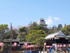 食後のお散歩に高知城へ桜を見にいきます。
友人は『お城なんか滅多に来ない』そうです。