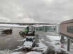 神戸空港からの目的地：
青森空港→雪

２日間で１番天候が不安だった場所。