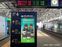 そして、トンネルを5つほど抜けたら、旭川駅に到着！