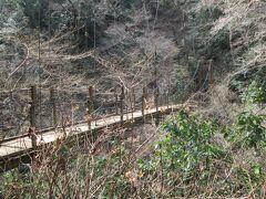 みやま橋　四号路にある、蛇滝の上流を流れる小川（？）に架かる吊り橋です。短いためか、渡っていても余り揺れません