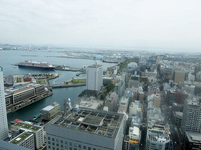 横浜北仲KNOTの46F展望台からの眺望と，その後に伊勢山皇大神宮