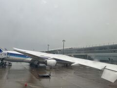 雨の羽田空港
悪天候による遅延の説明を何度も聞きました。
いざ極寒の福岡へ…！