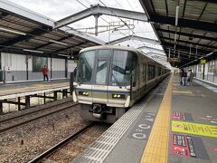 大阪城公園駅から環状線に乗ります。