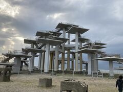 富津岬の明治百年記念展望塔に到着。
