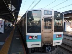 中央線に乗換

高尾駅到着が07時01分､甲府行の出発が07時06分
ここでの乗り換えは順調！

って思ったら､この後の電車は6分後の07時12分発大月行